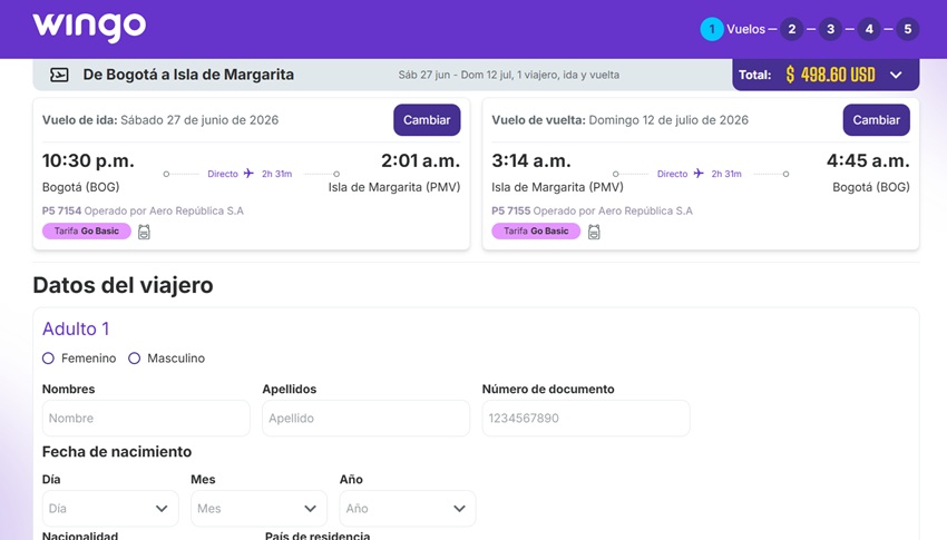 Volará a partir del #27Jun: Wingo inició la comercialización de su vuelo entre Bogotá y Porlamar (+precio)